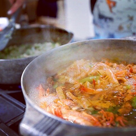What’s on your stove top this weekend? We’re cooking up our favorite pot of shrimp and crab gumbo!